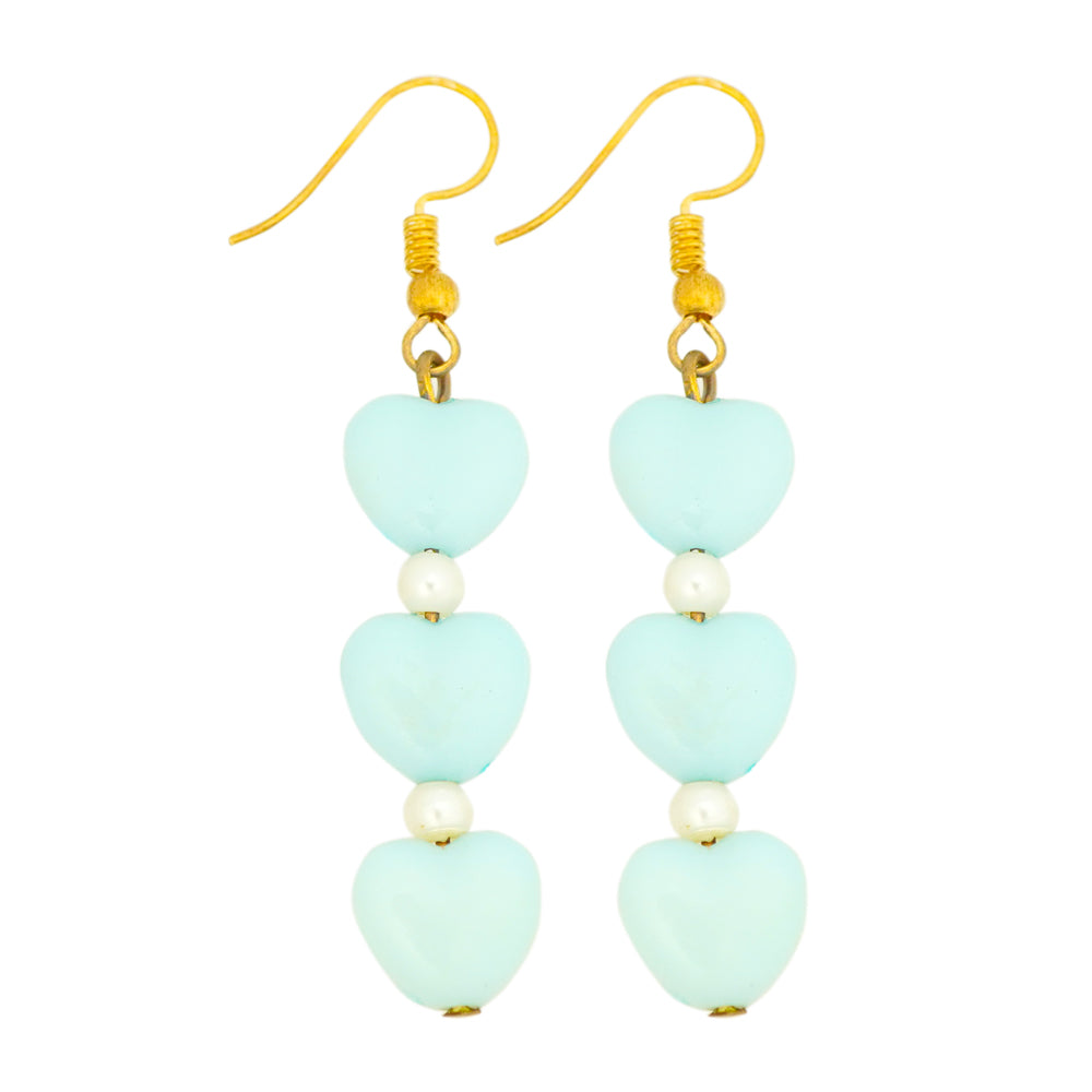 triple skyblue heart drops