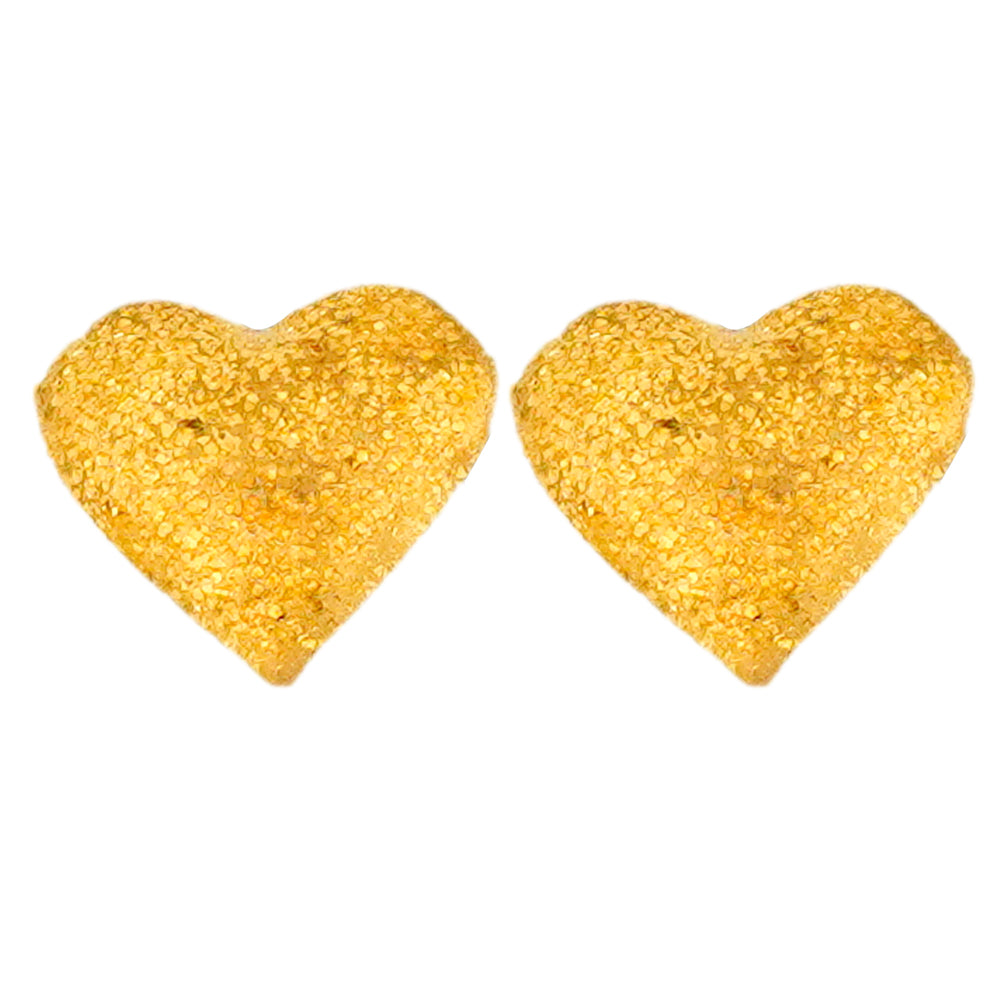 heart shaped studs D758