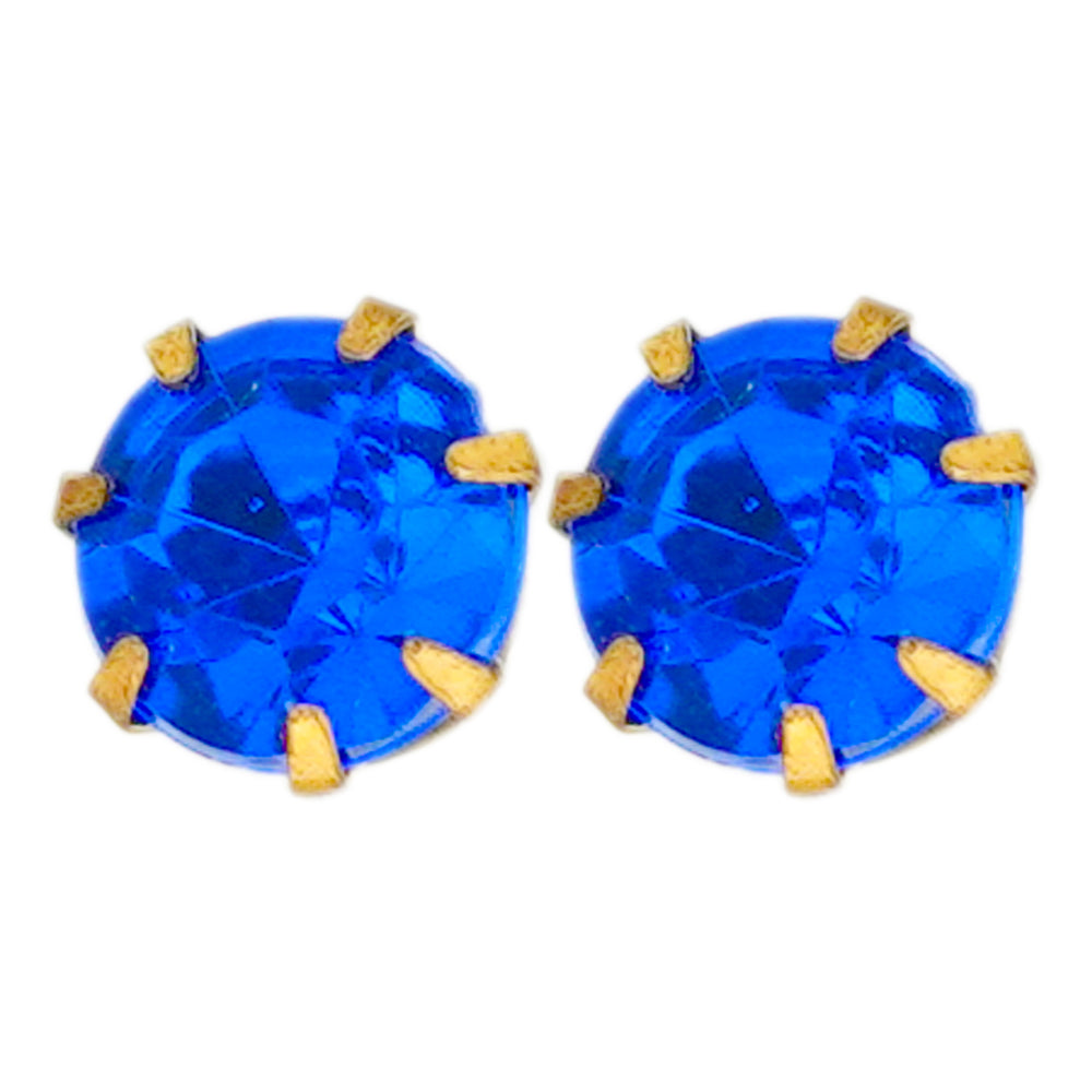 royal blue zircon studs D1115