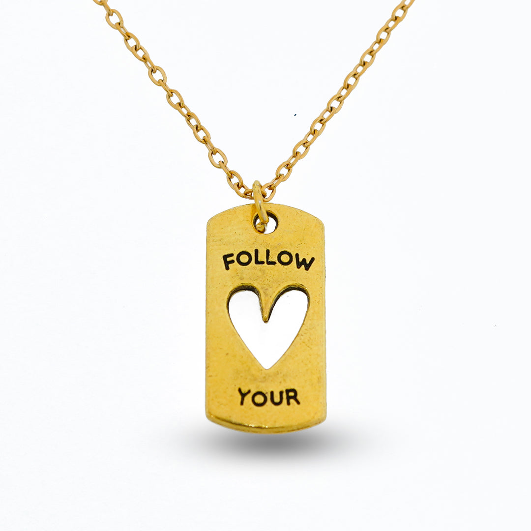 follow your heart pendent