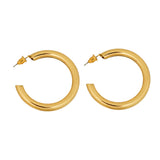 half golden hoops