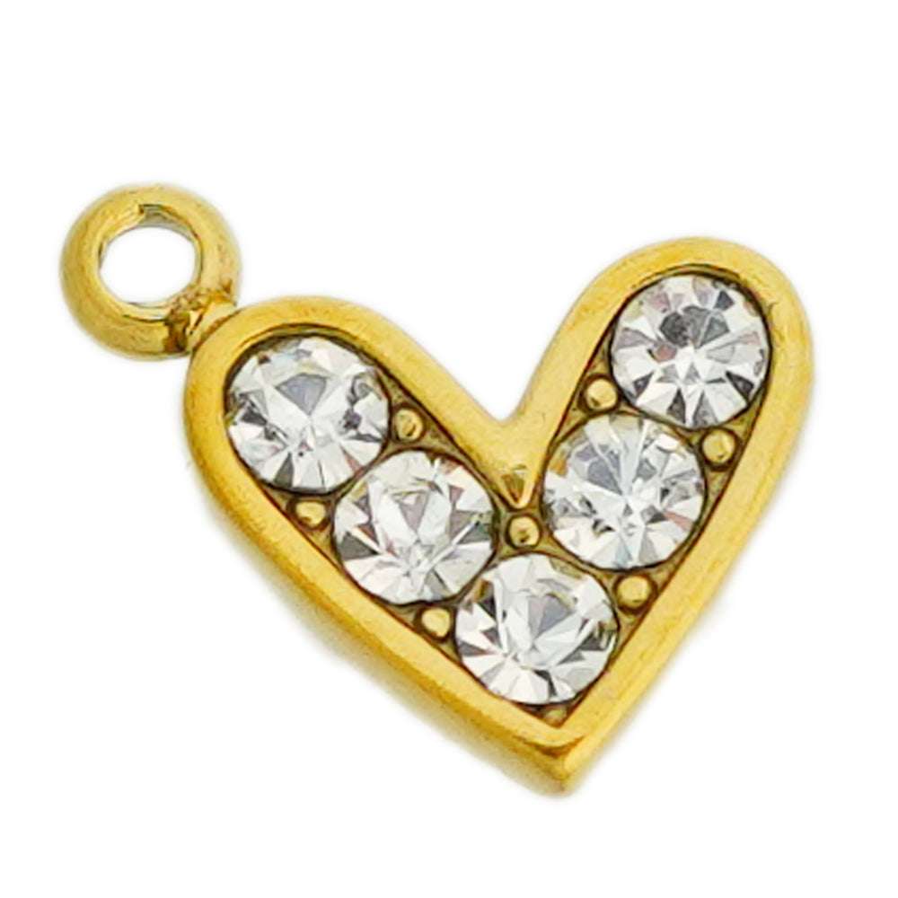 white heart charm