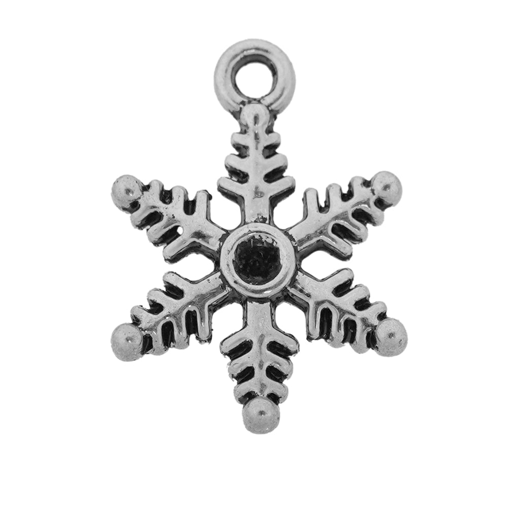 leafy flower charm