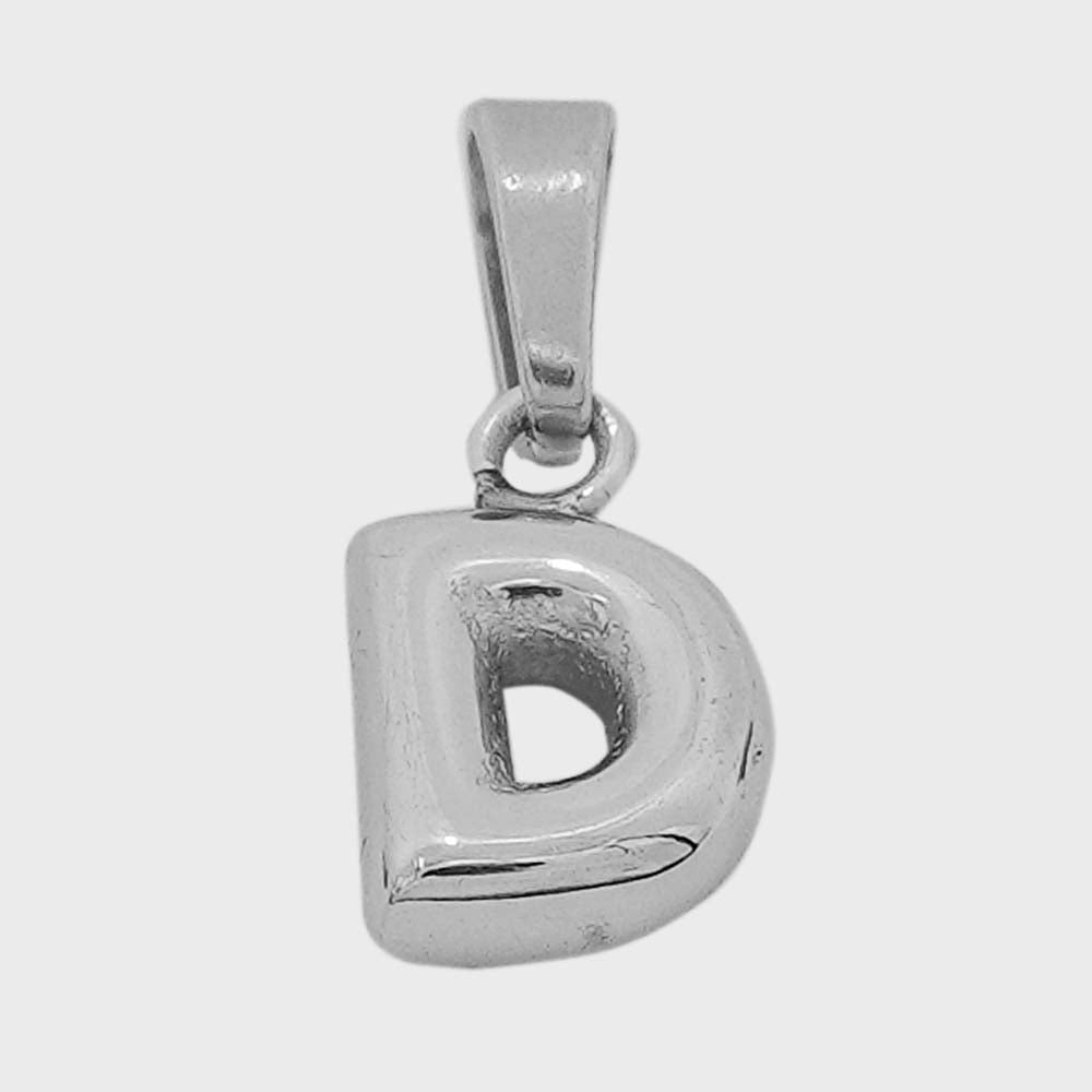 18k platinum alphabets - D