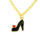 black heel pendant