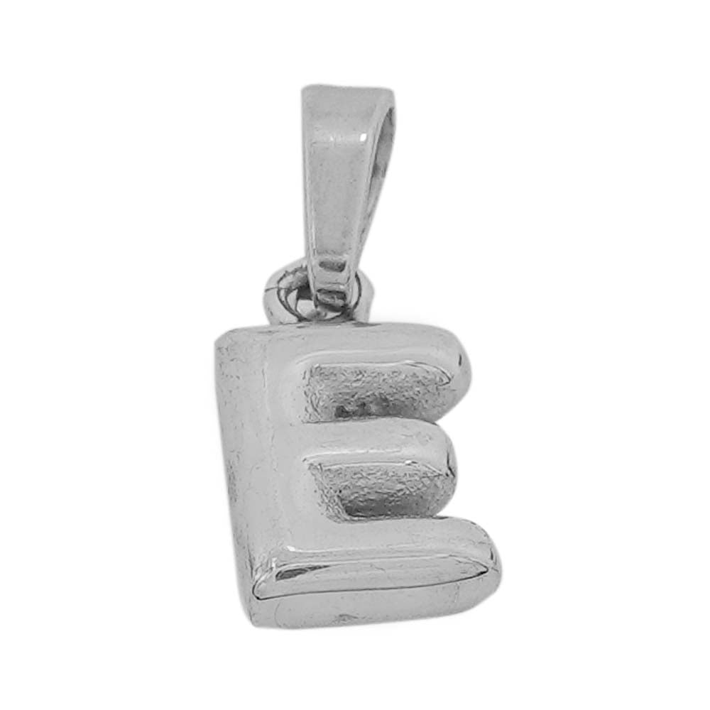 18k platinum alphabets - E