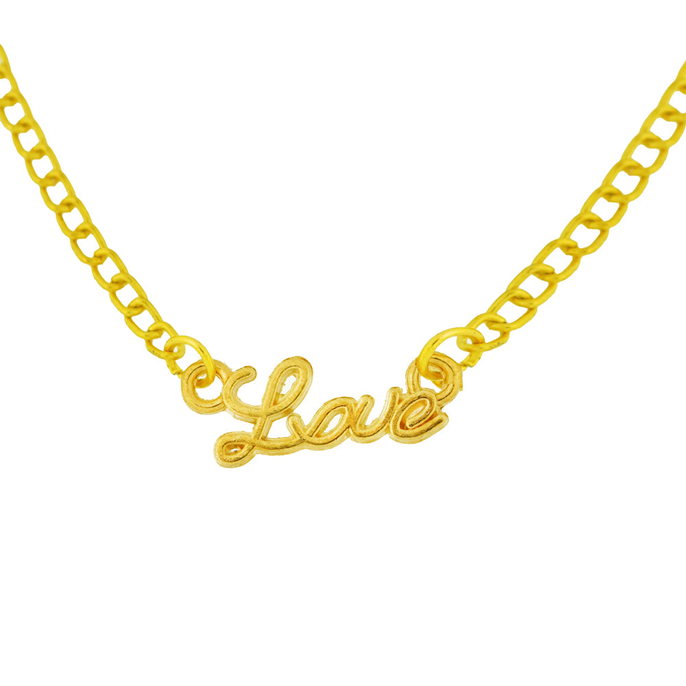 engraved love pendant