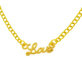 engraved love pendant