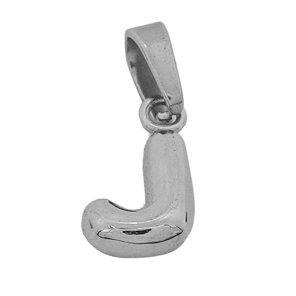 18k platinum alphabets - J