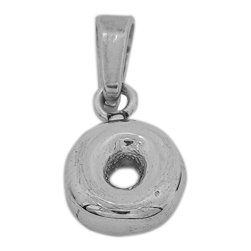 18k platinum alphabets - O