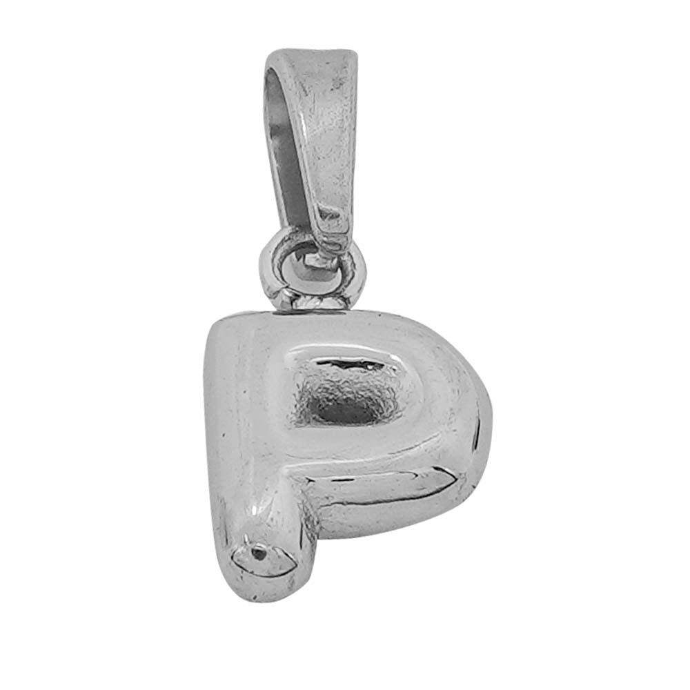 18k platinum alphabets - P