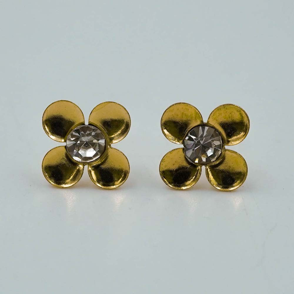 flower zircon studs