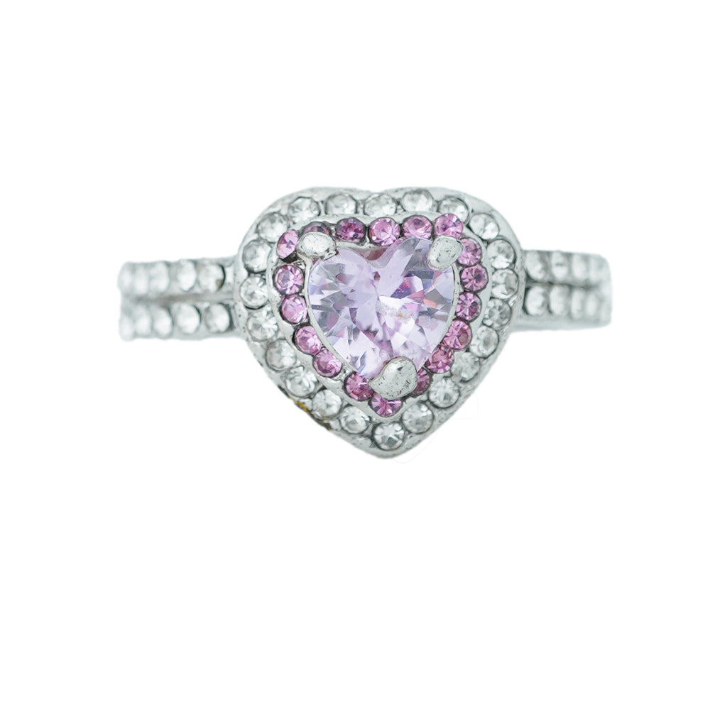 pink heart ring
