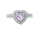 pink heart ring