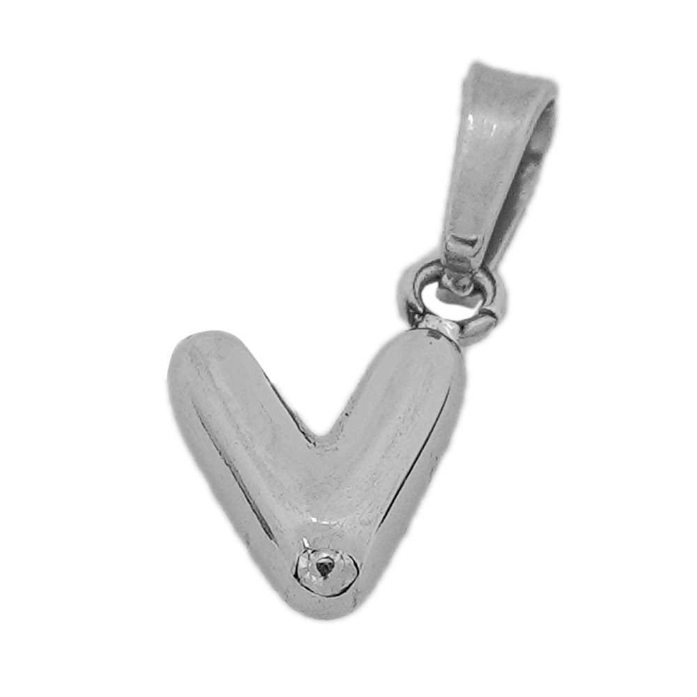 18k platinum alphabets - V