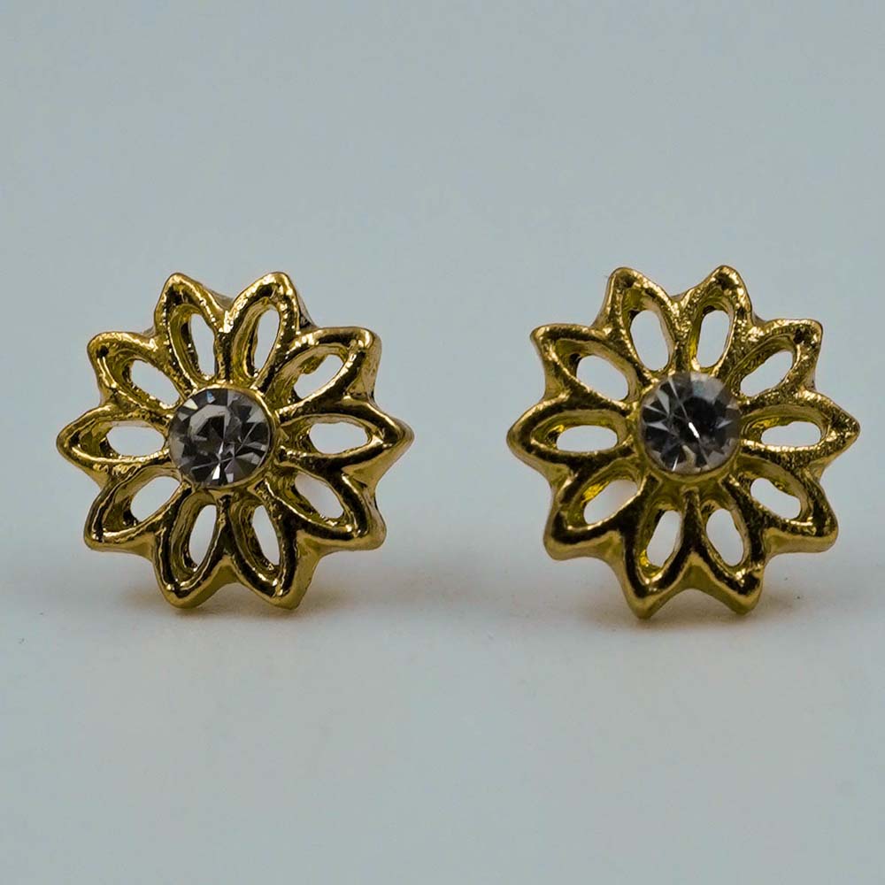flower studs D1004