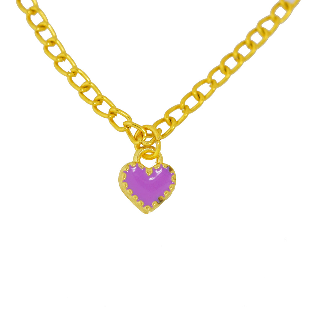 purple heart pendant