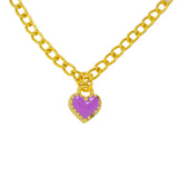 purple heart pendant