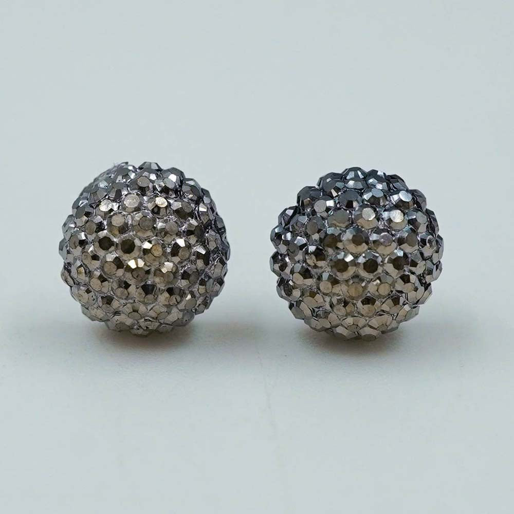 silver disco studs