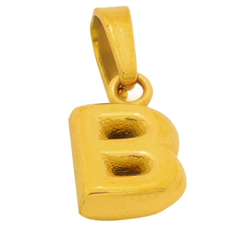 18k gold plated alphabets - B