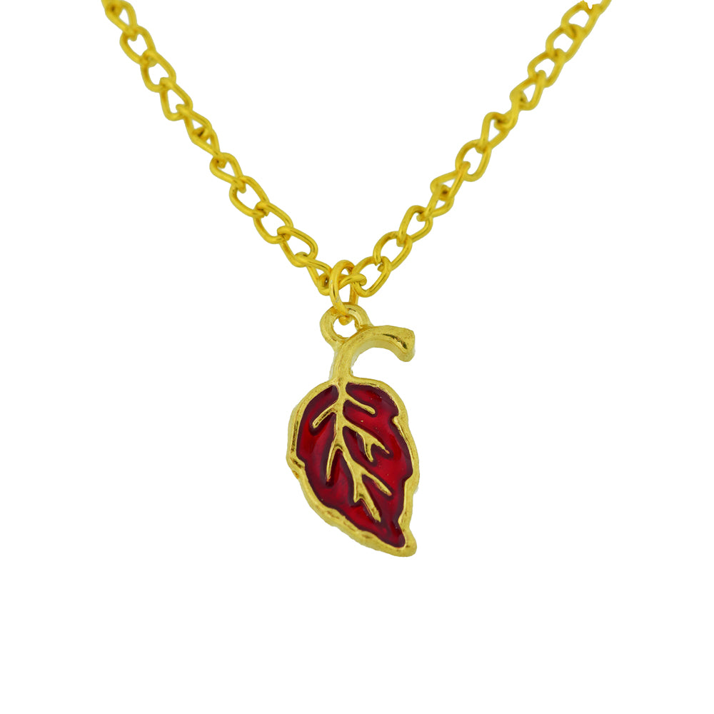 red leaf pendant