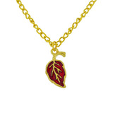 red leaf pendant
