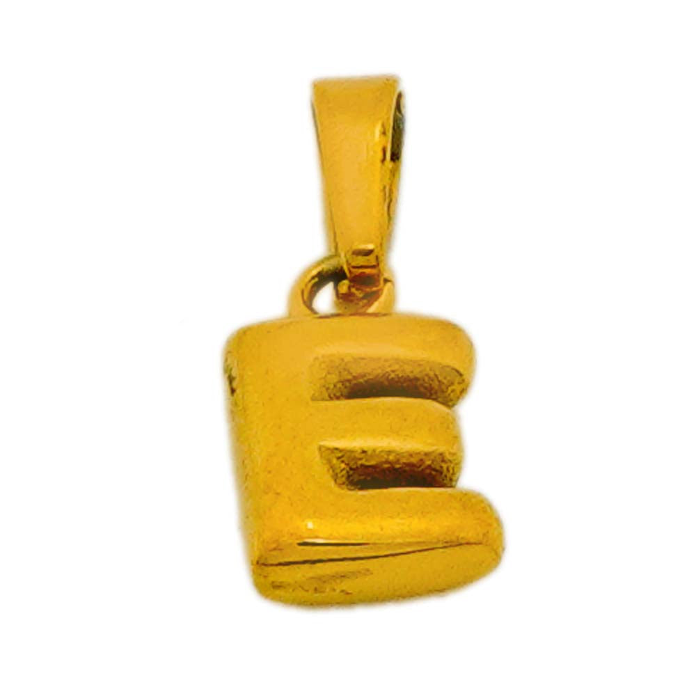 18k gold plated alphabets - E