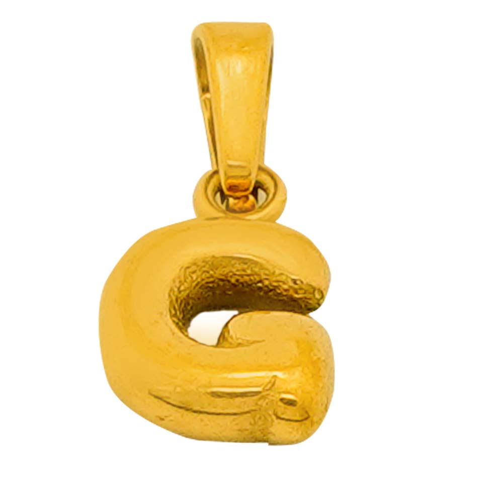 18k gold plated alphabets - G