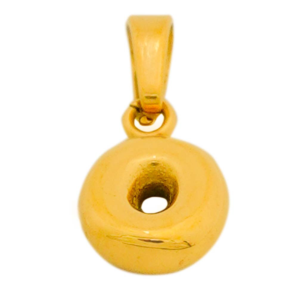 18k gold plated alphabets - O
