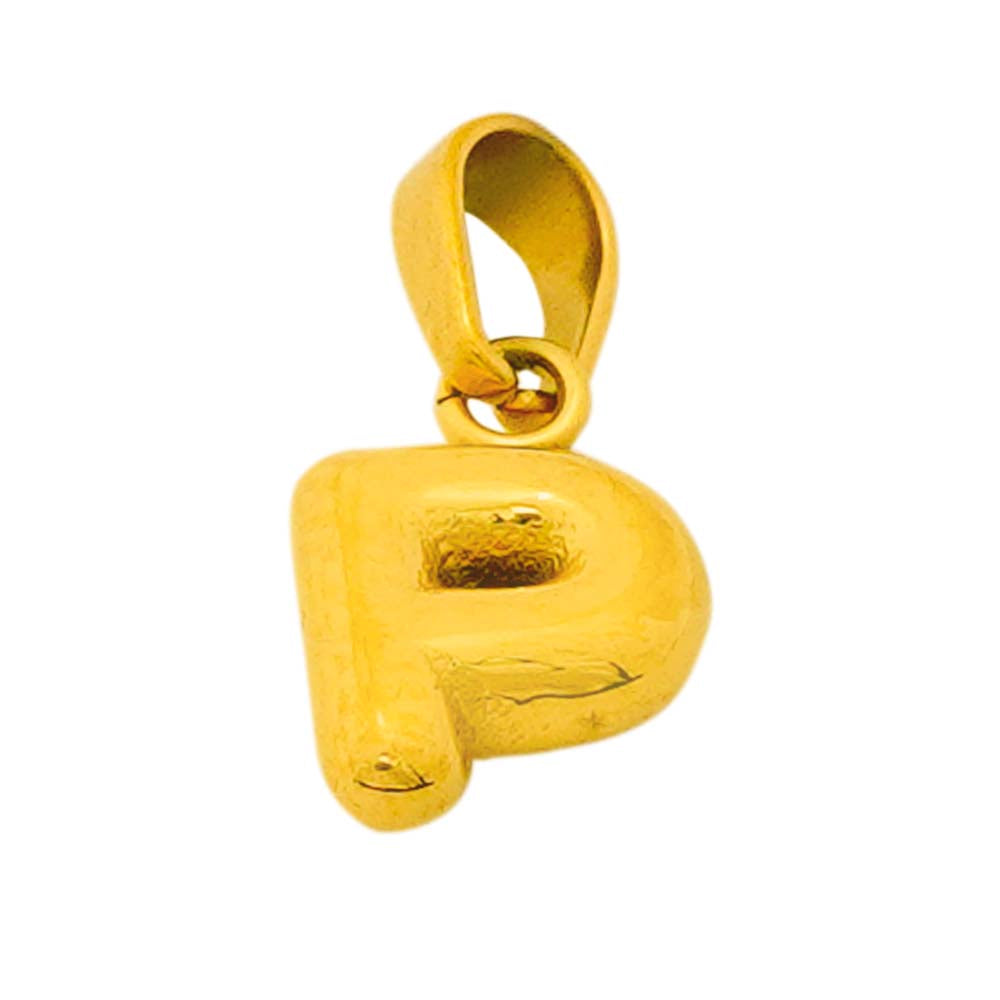 18k gold plated alphabets - P