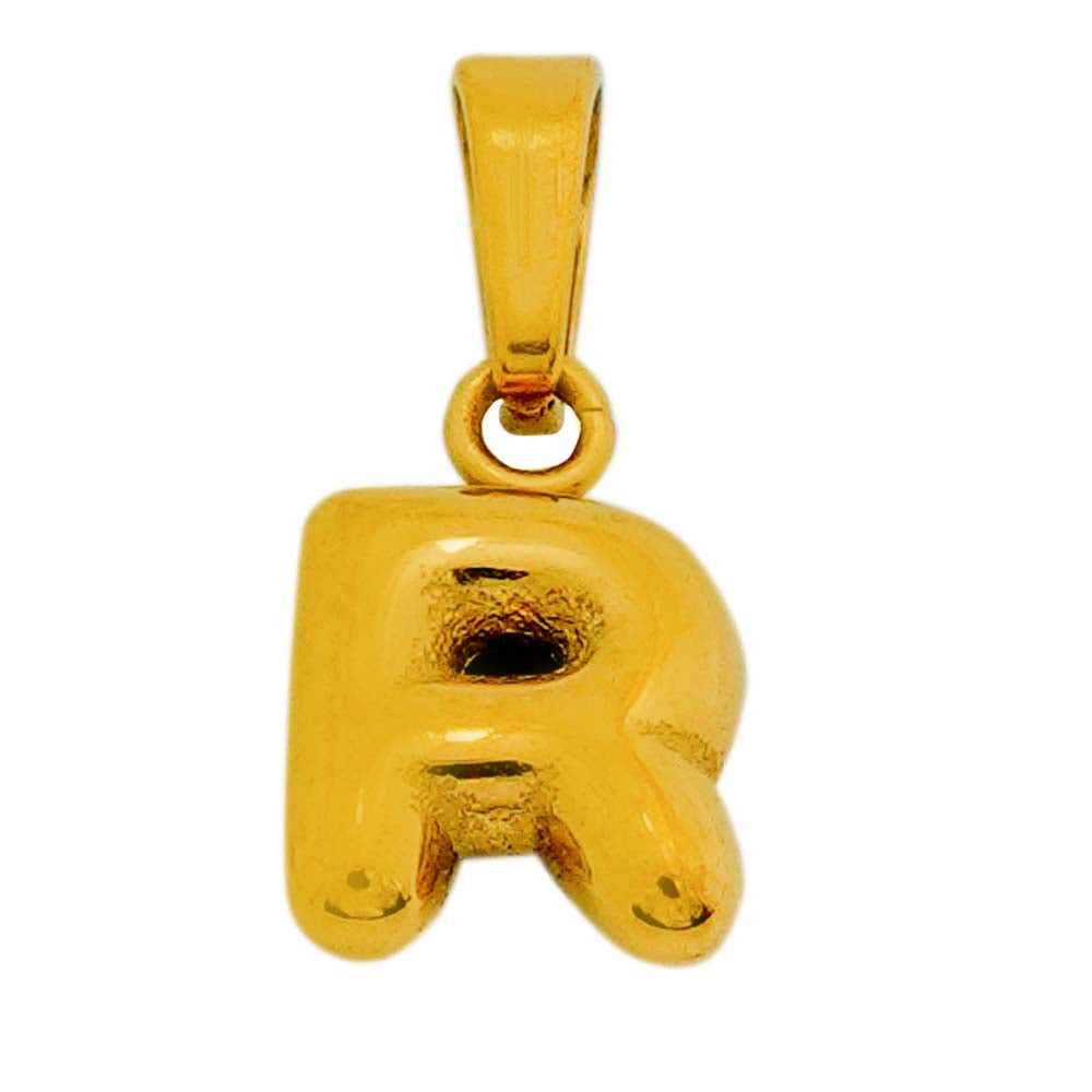 18k gold plated alphabets - R
