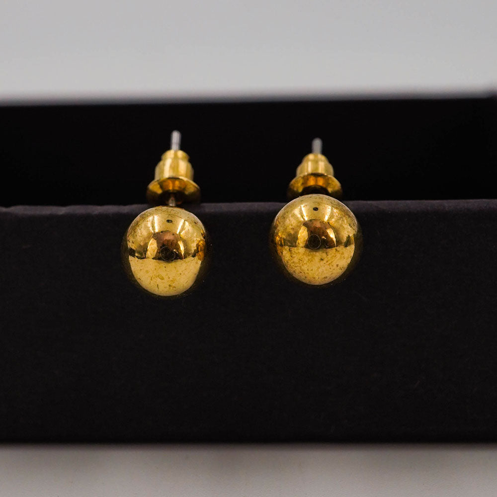 golden balls studs D772
