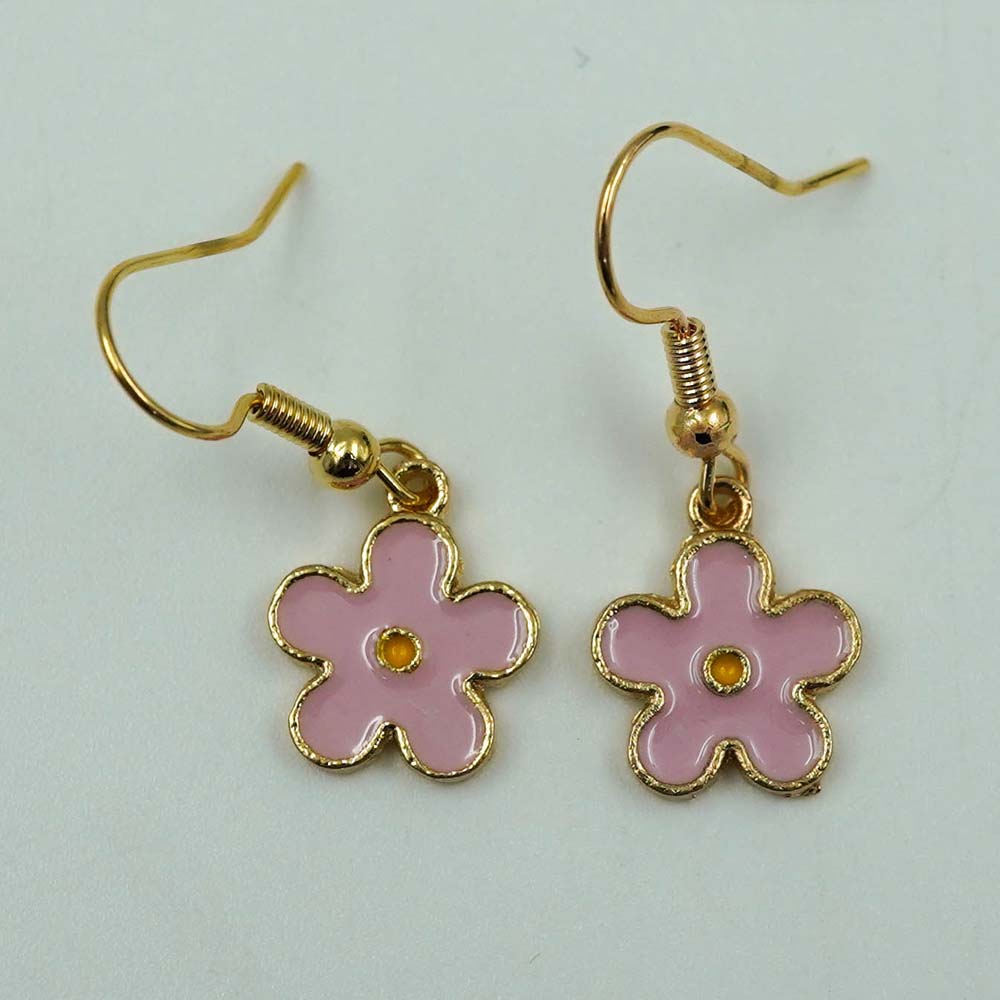 pink flower drops