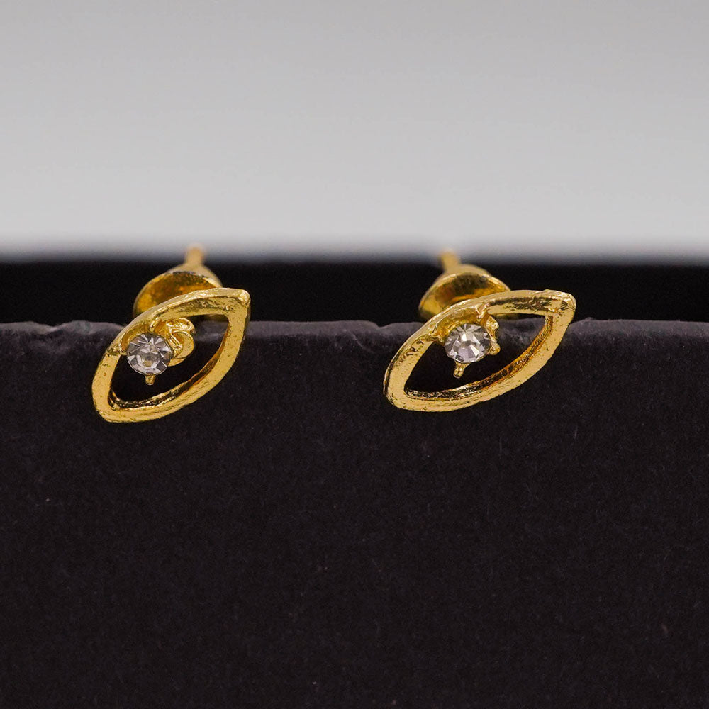 evil eye almond studs