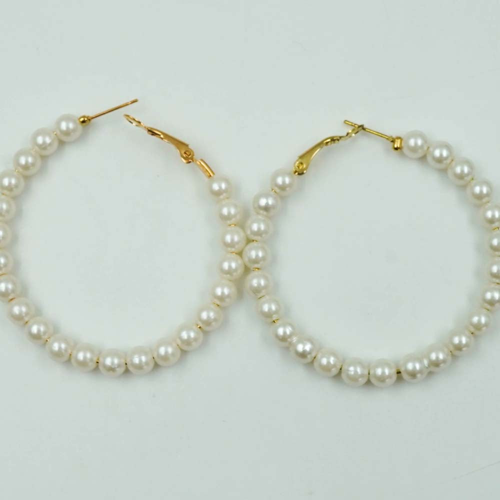 pearl hoops