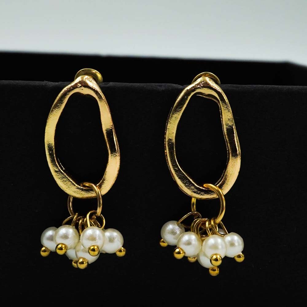 pearl drop earrings