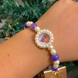 The Royal Purple Guru Blessing Pearl Bracelet