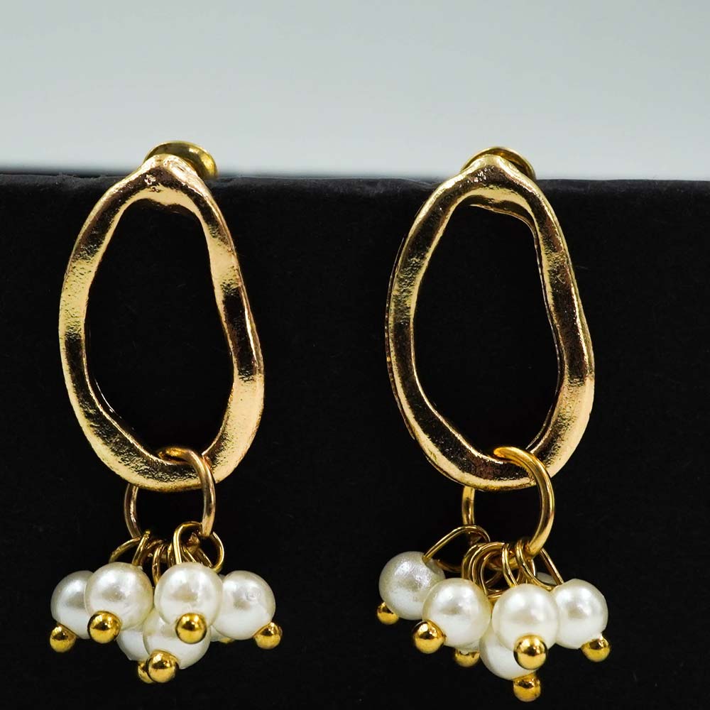 pearl drop earrings