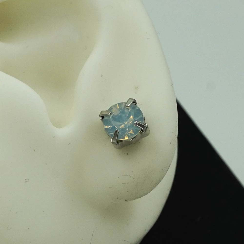 grey blue studs