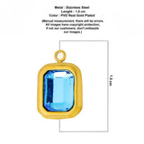 Jaci  cyan charm