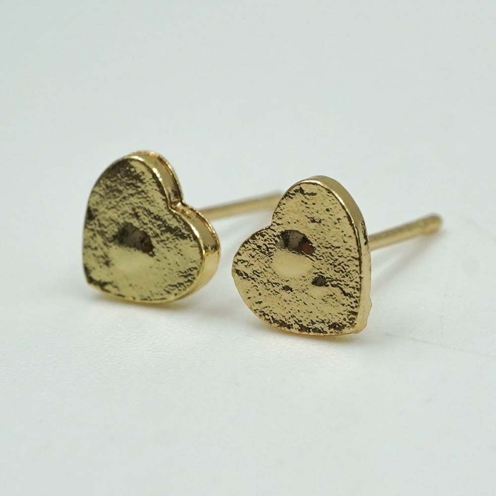 foiled heart studs