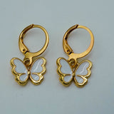 white butterfly drops