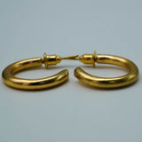 medium golden hoops
