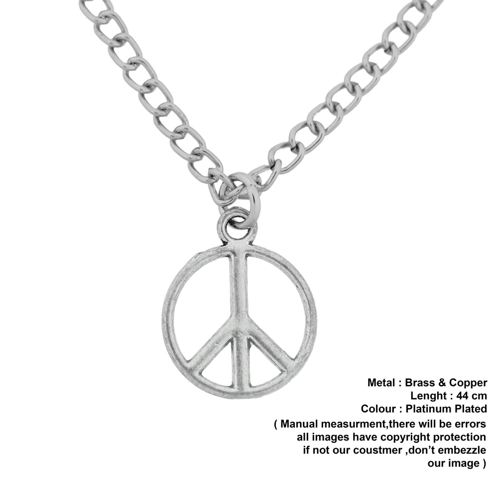 big size peace pendant