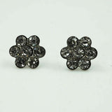 daisy silver studs