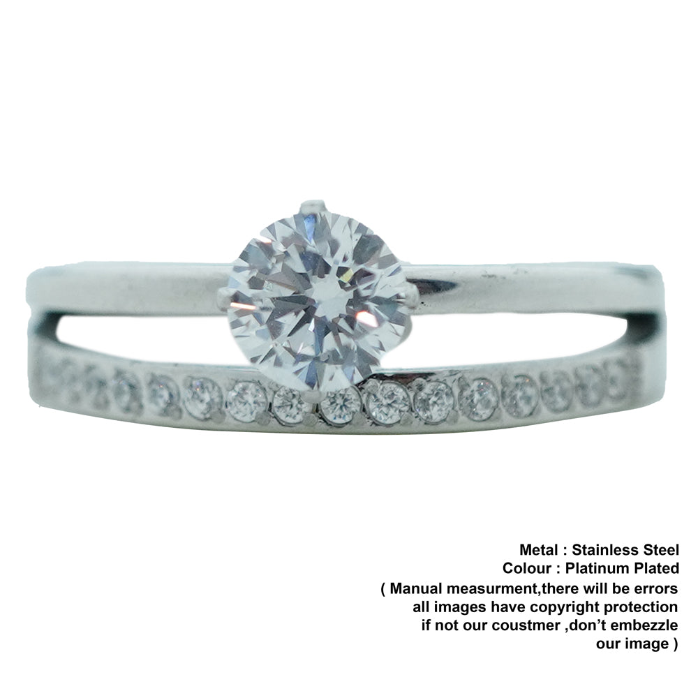 double wear silver plated ring