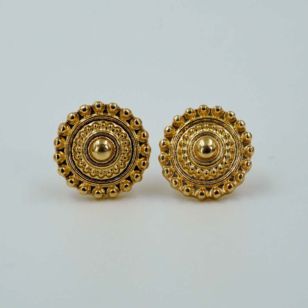 golden traditional studs