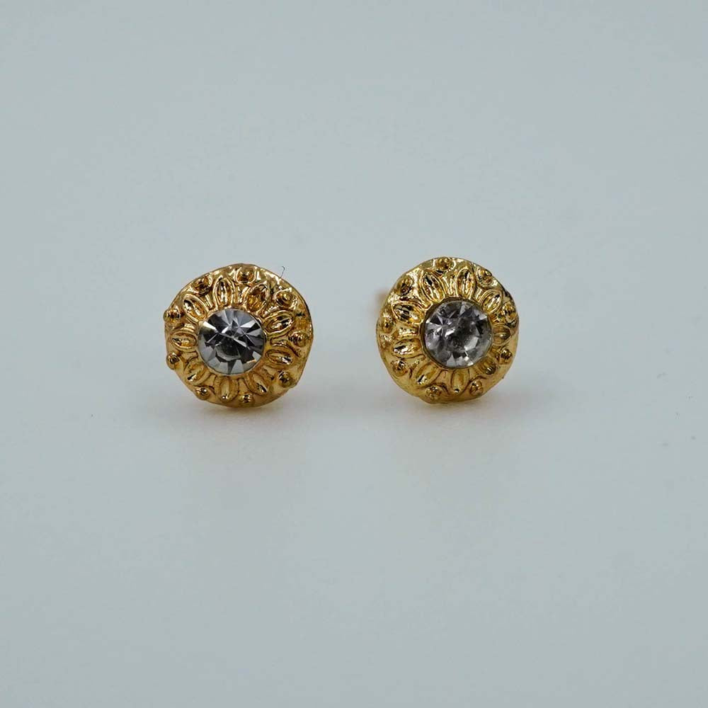gold rounded studs