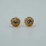 gold rounded studs