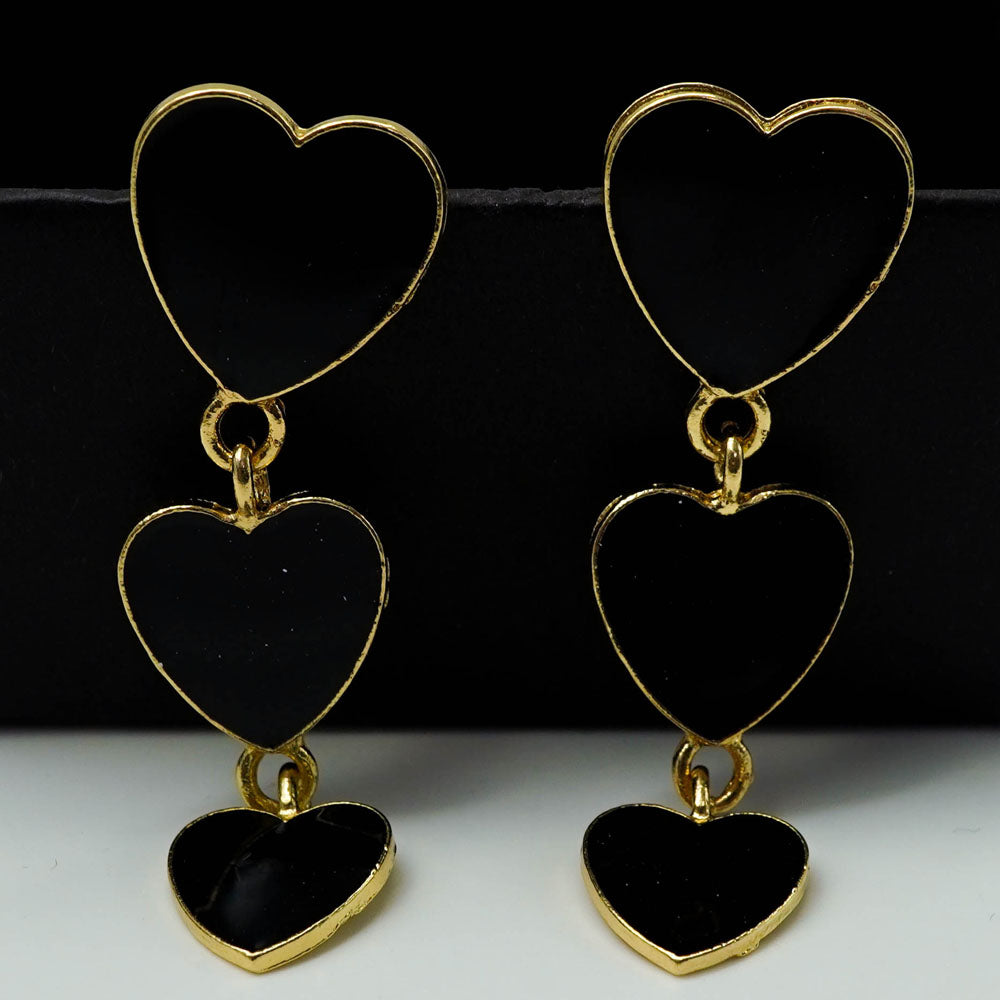 triple black hearts drop